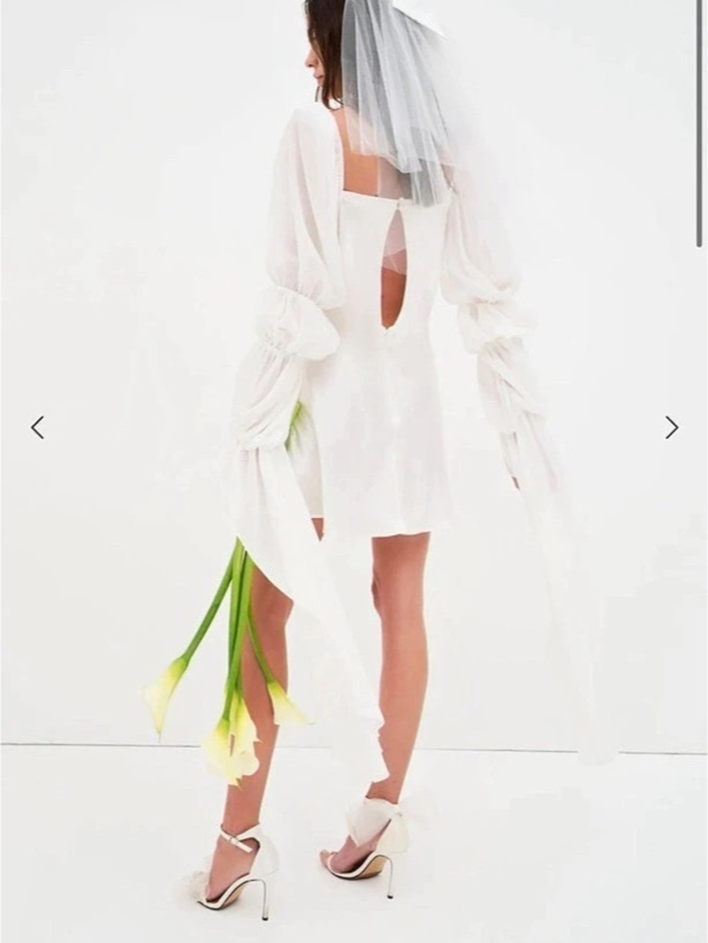 For Love & Lemons Willow Mini Dress White - Picture 2 of 6